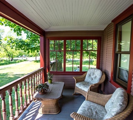 A sunny porch in Petoskey, MI